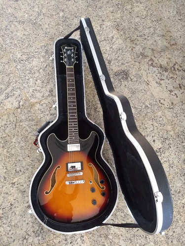 Guitarra Ibanez As73 Sunburst Com Hardcase Da Gator