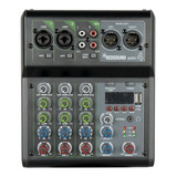 Mezcladora Amplificada Gc Mini4 Powered Mixer 4 Canales 48v