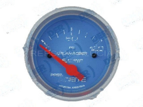 Reloj Presion Aceite Fondo Celeste 120 Psi Diametro: 52mm