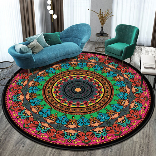 Alfombra Mandala Vintage, Alfombra For El Hogar 80*80cm