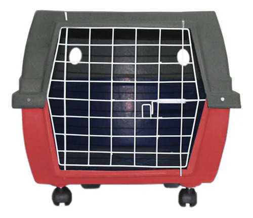 Caixa Transporte Dog Lar Extra Grande Vermelho N°4 Petshop