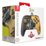 Control Alambrico Zelda Face Off Deluxe Nintendo Switch Color Dorado