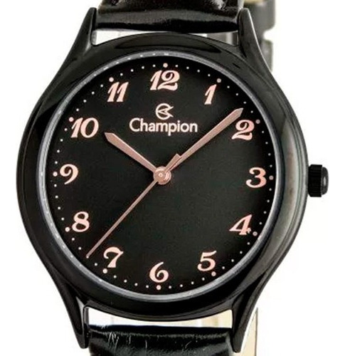 Relógio Champion Feminino Pulseira De Couro Ch22233j