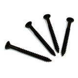 Kit 4 Parafusos (42mm X 4,2mm) Pretos P/ Braço De Guitarra