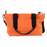 Bolsa Acolchada Para Mujer Tote Shyla Bolso Mediano Handbag Color Naranja