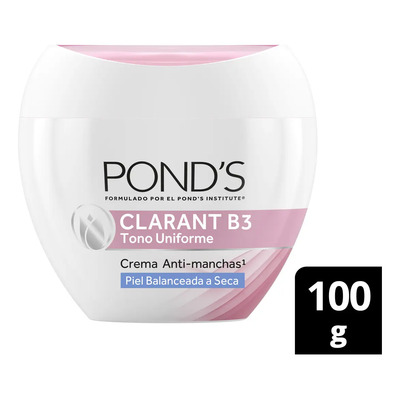 Crema Facial Pond's Clarant B3 Anti Manchas 100 G | MercadoLibre
