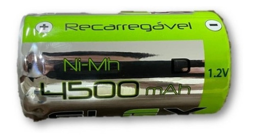 Bateria D 4500mah 1,2v Ni-cd Energy Power Recarregável