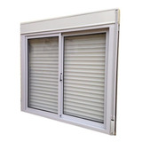 Ventana Aluminio 100x110 Con Cortina Pvc  Cajón Compacto