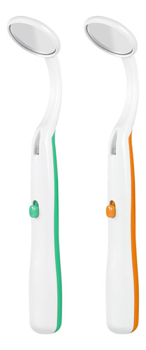 Espejo Dental Healifty Con Luz Led, 2 Unidades, Verde Y Nara