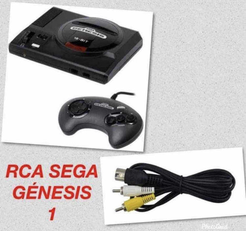 Cable Rca Audio Y Video Consola Sega Génesis Modelo 1