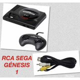 Cable Rca Audio Y Video Consola Sega Génesis Modelo 1