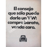 Cartel Retro Autos Volkswagen Vocho 1971 /670
