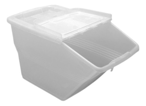 Caja Organizadora Plastica Apilable 24 Lts Transparente