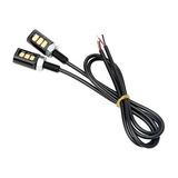 Parafuso De Placa Luz Com 3 Leds Moto Carro Caminhão