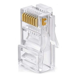 Conector De Red Rj45 Cat6 Bolsa 100 Unidades Terminal Rj45