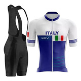 Roupa De Ciclismo Masculina Camisa Ziper Total Bretelle Gel*