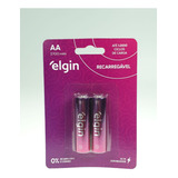 Pilha Recarregavel Aa 2700mah Elgin