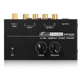 Pré Amplificador Phono Toca Disco Controles Volume Nivelador