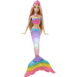 Barbie Dreamtopia Muñeca Sirena Luces De Arcoíris