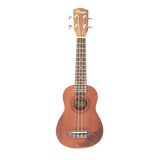 Ukelele Soprano Parquer Con Funda Uk180 Marron Oscuro