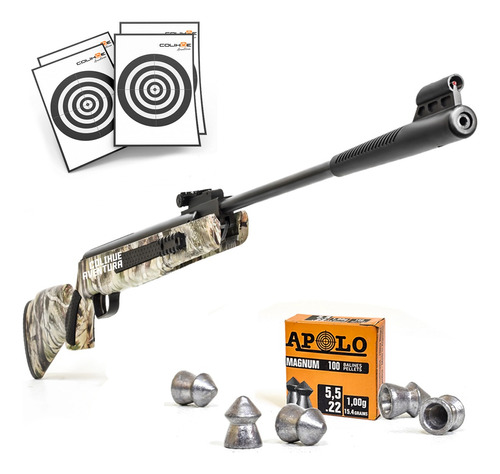 Rifle De Aire Comprimido Nitro Piston Fox Sr1400 Camo 5.5mm