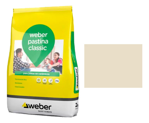 Pastina Weber Classic Junta Ceramicos 2kg Color Medano