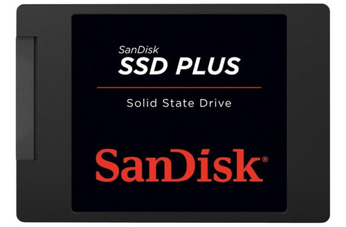 Ssd 480gb Sandisk Plus Leitura 535mb/s Grav 445mb/s Cor Preto Original