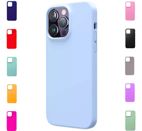 Funda Silicone Case Para iPhone 14 14 Plus 14 Pro 14 Pro Max