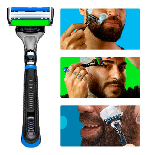 Laminas Para Barbear Suave Dr Jones  Razor 6 Recarregável 
