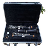 Clarinete Pruffer Sib 17 Chaves Hard Huber Garganta De Prata