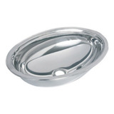 Cuba Oval Inox 45x31,5cm Alt 130 Mm Grande Aço 304 Tecnocuba