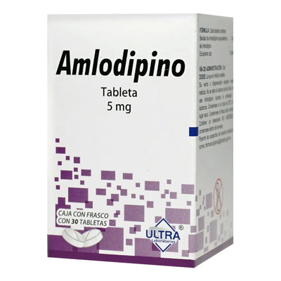 Amlodipino Tabletas 5 Mg, 30 Tabletas | MercadoLibre