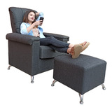 Sillon Individual Oasis + Puff /confort/respaldo Alto