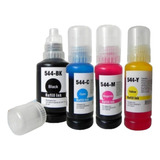 Set 4 Tinta Alternativo Recarga Para Ecotank 544 L1110 L3110