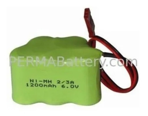 Bateria 6v 1200mah Ni-mh 2/3a Conector 