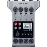 Grabadora Zoom Zp4-bstk Para Podcasting Grabacion Multitrack