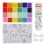 Kit Para Hacer Pulseras Con 12000pcs Cuentas De Cuentas