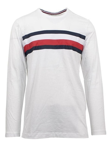Tommy Hilfiger Camiseta Con Logo De Rayas Modern Talle L
