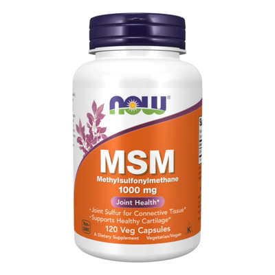Now Foods, Msm, Metilsulfonilmetano 1000mg 120 Caps Sfn Sabor Sin sabor | Envío gratis