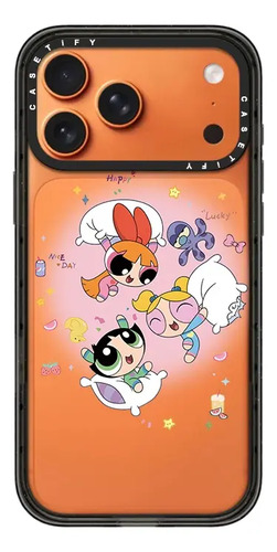 Funda Chicas Superpoderosas Estilo Antigolpes Casetify Para iPhone Transparente iPhone 17 Pro Max 11 12 13 14 15plus 16