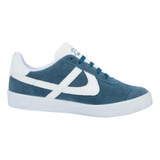 Tenis Casual Choclo Clasico Panam 810 Azul Para Mujer