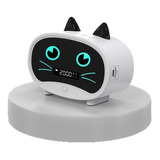 Bocina Bluetooth Con Reloj Despertador Con Forma De Gato