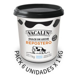 Pack 6 Unid X 1 Kg Dulce De Leche Vacalin Repostero  Liniers