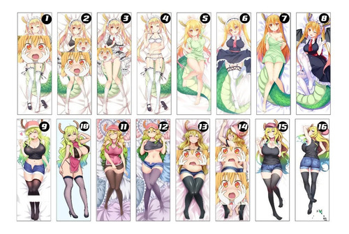 Dakimakura Kobayashi-san 2 Lados Funda+ Relleno 50 X 160