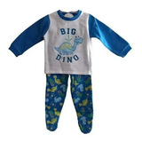 Pijama Bebé Niño De Franela Dino
