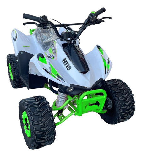 Mini Cuatrimoto Atv Niños Montable 110cc Moto Gasolina Verde