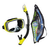 Tusa Sport Adulto Imprex 3d Purge Mask Y Dry Snorkel Combo, 