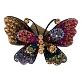 Broche Para Cabello Coreano Mariposa Brillos Multicolor_3pz