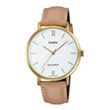 Reloj Mujer Casio Ltp-vt01gl Cuero Slim Fino Impacto Online