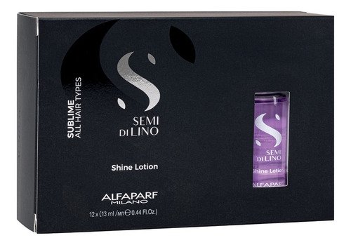 Alfaparf Semi Di Lino Shine Lotion 12 Ampollas Pelo Brillo 